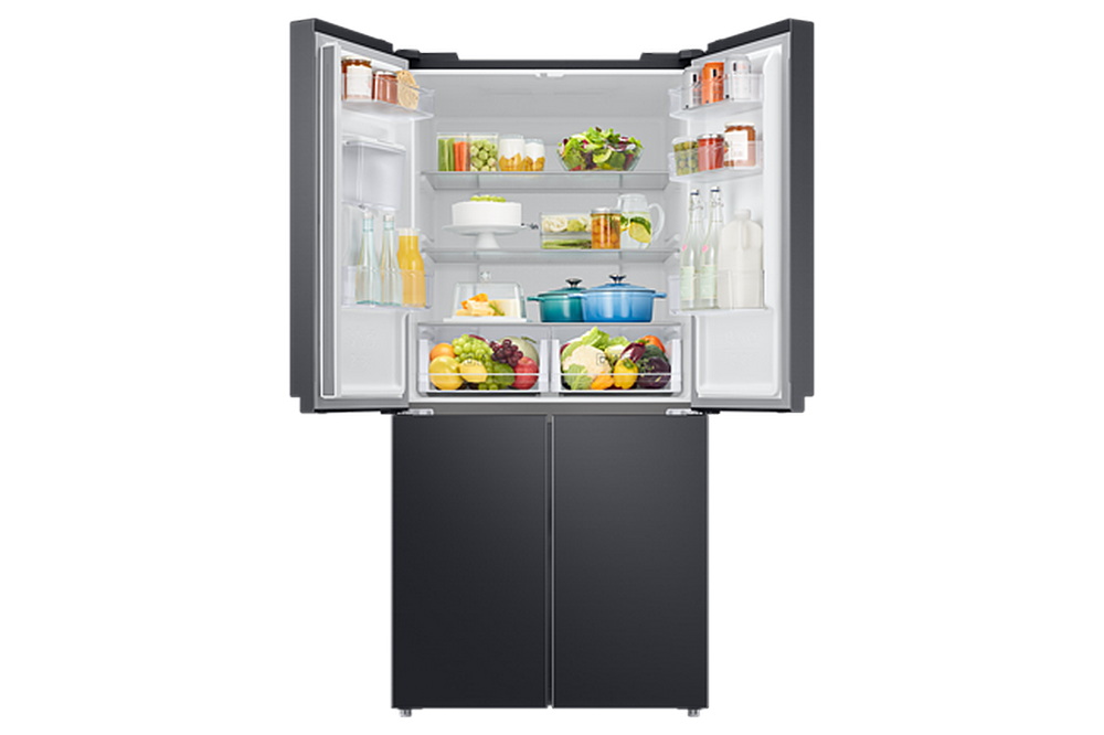 ตู้เย็นไซด์บายไซด์ SAMSUNG 16.6Q สีดำ มีระบบกดน้ำ รุ่น RF48A4010B4/ST