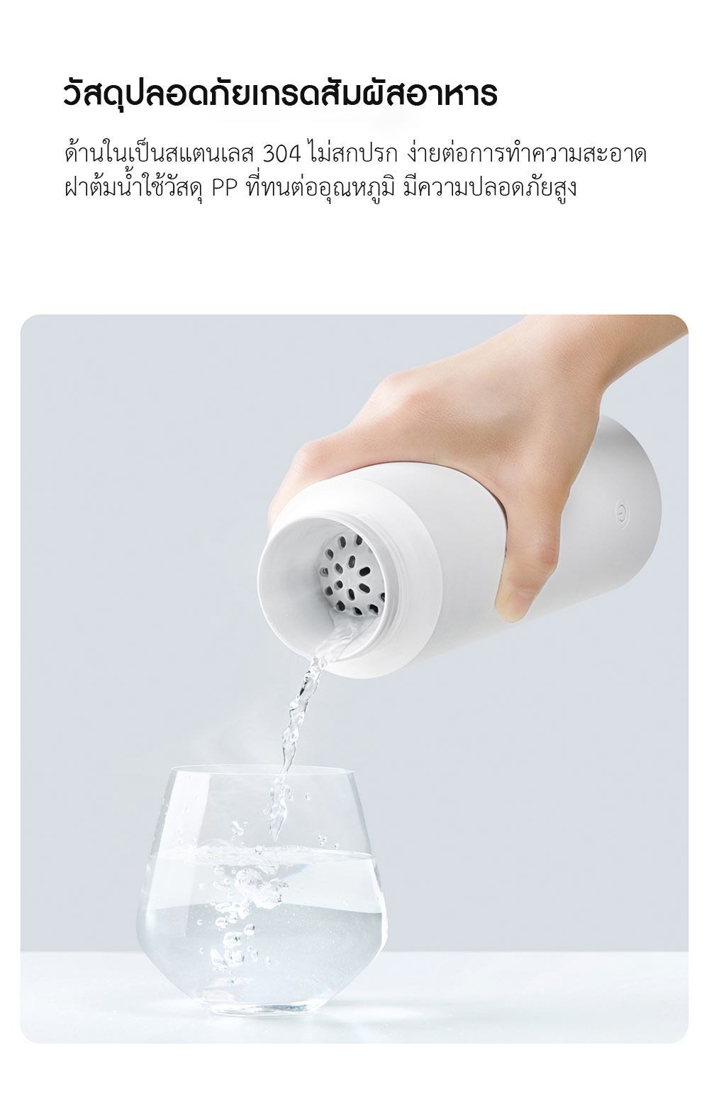 Xiaomi Portable Electric Cup – กระบอกน้ำไฟฟ้าแบบพกพาเสี่ยวหมี่ (แถมหัวแปลง)