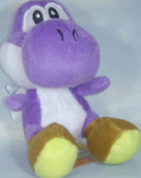 Yoshi สีม่วง ขนาด 7 นิ้ว มีจุ๊บยาง
