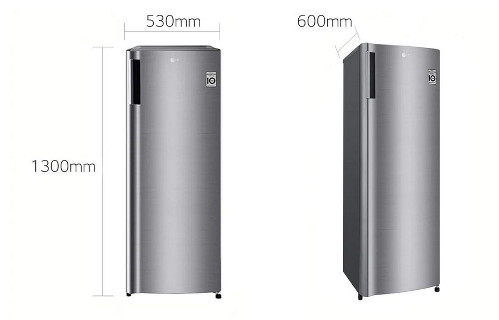 LG ตู้แช่แข็ง 1 ประตู รุ่น GN-304SLBT ขนาด 5.8 คิว ระบบ Smart Inverter Compressor