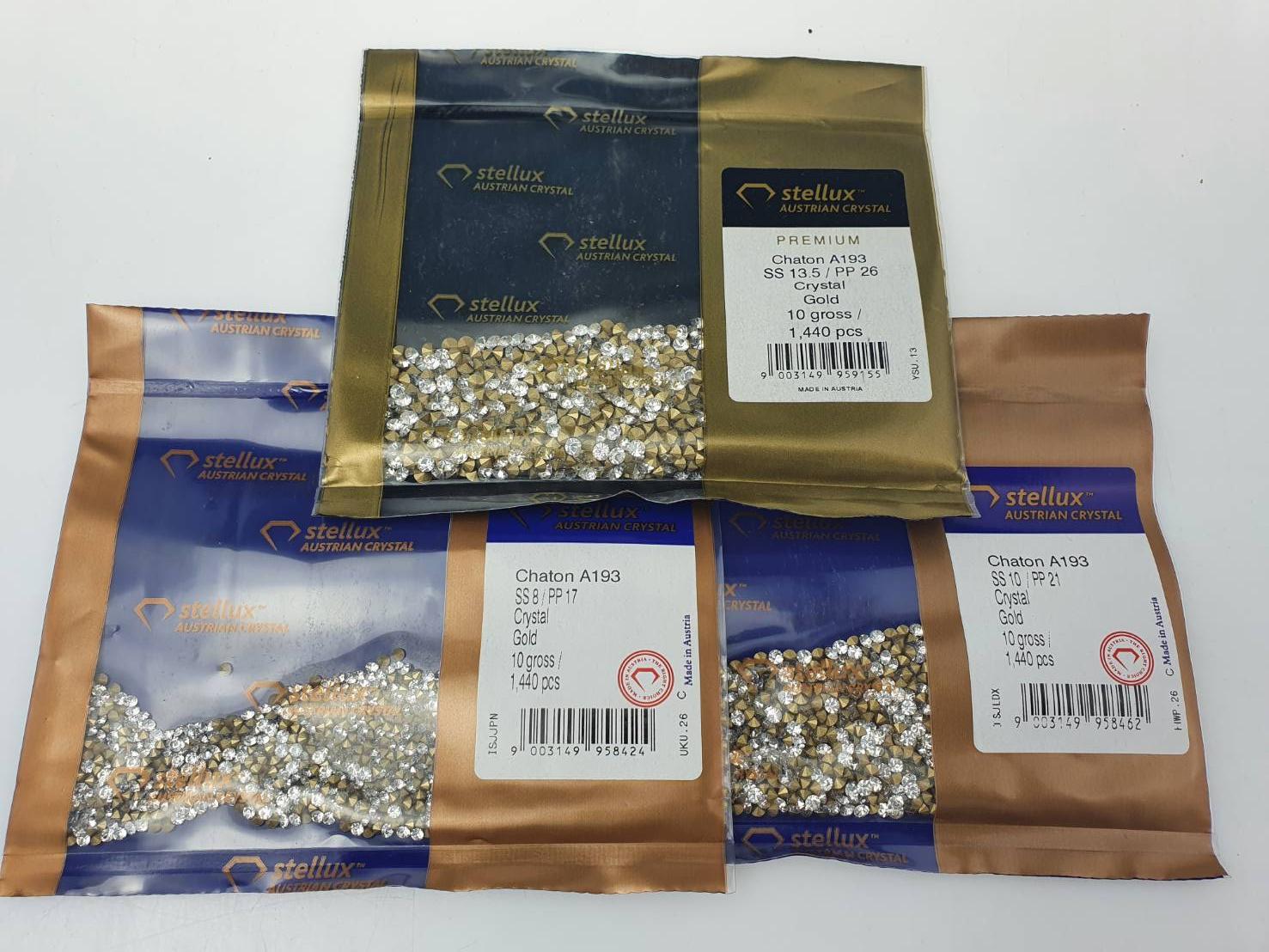 เพชรชวารอฟกี้ คริสตัลแท้ Stellux Austrian Crystal ก้นแหลมเกรดพรีเมี่ยมสำหรับงานเครื่องประดับตกแต่ง