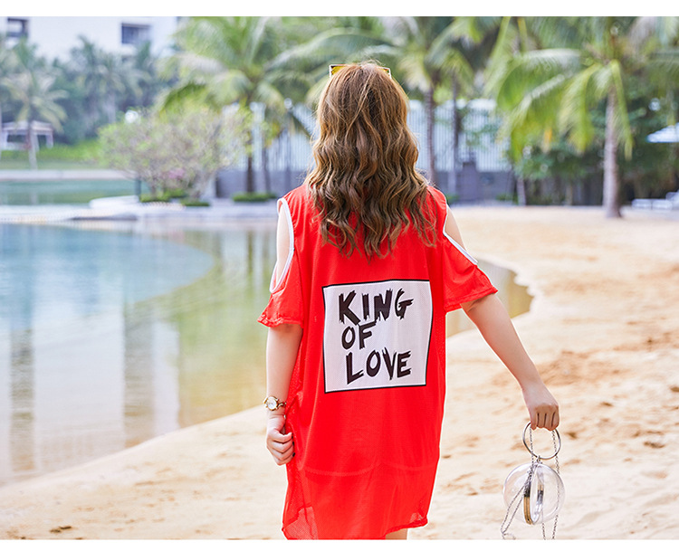 ชุดว่ายน้ำคนอ้วน 5xl พร้อมส่ง :ชุดว่ายน้ำไซส์ใหญ่สีแดงเว้าไหล่แต่งลายการ์ตูน set 3 ชิ้นมีบรา กางเกงขาสั้นและเสื้อคลุมสีสันสดใสแบบสวยมากๆจ้า:บรารอบอก38-48นิ้ว เอว34-44นิ้ว สะโพก42-54นิ้ว เสื้อคลุมรอบอกกว้าง50นิ้ว