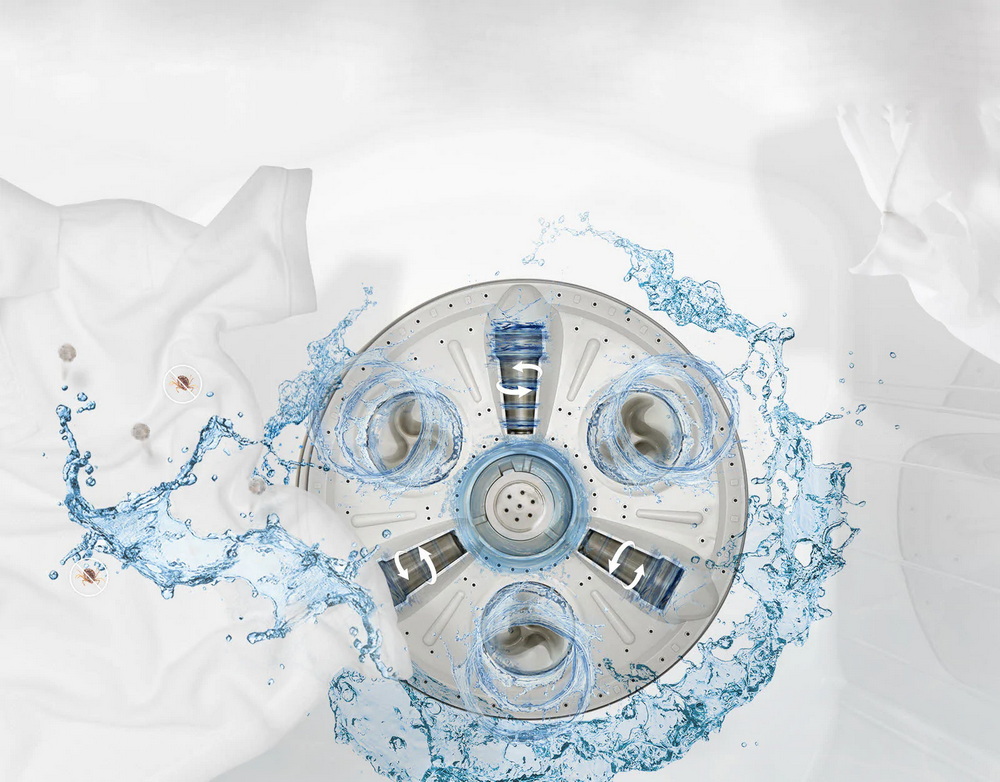 เครื่องซักผ้า 2 ถัง LG 15 กก. ระบบ Roller Jet รุ่น TT15WAPG