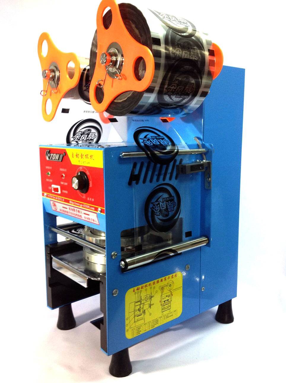 เครื่องซีลปากแก้วกึ่ง autoรุ่น A9 Eton auto cup sealing machine