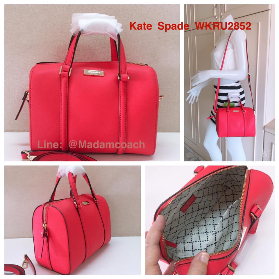 กระเป๋าทรงหมอน Kate Spade WKRU2852 Newbury Lane MINI Cassie Satchel Crossbody Bag Dessert Rose ของแท้