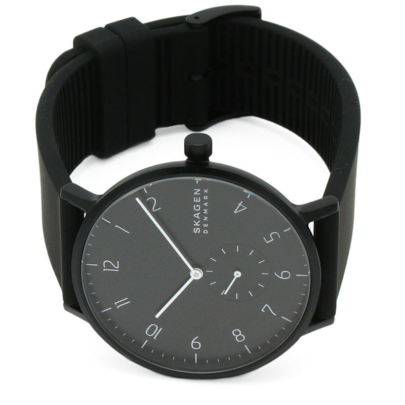 Skagen SKW6544 นาฬิกาผู้ชาย Aaren Kulor Black Silicone Quartz Men's Watch