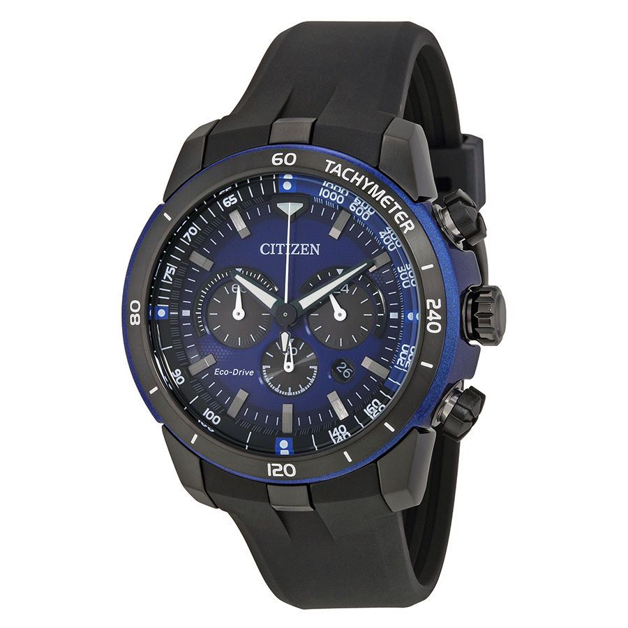 Citizen CA4155-12L นาฬิกาผู้ชาย Eco-Drive Ecosphere Chronograph Blue Dial Men's Watch
