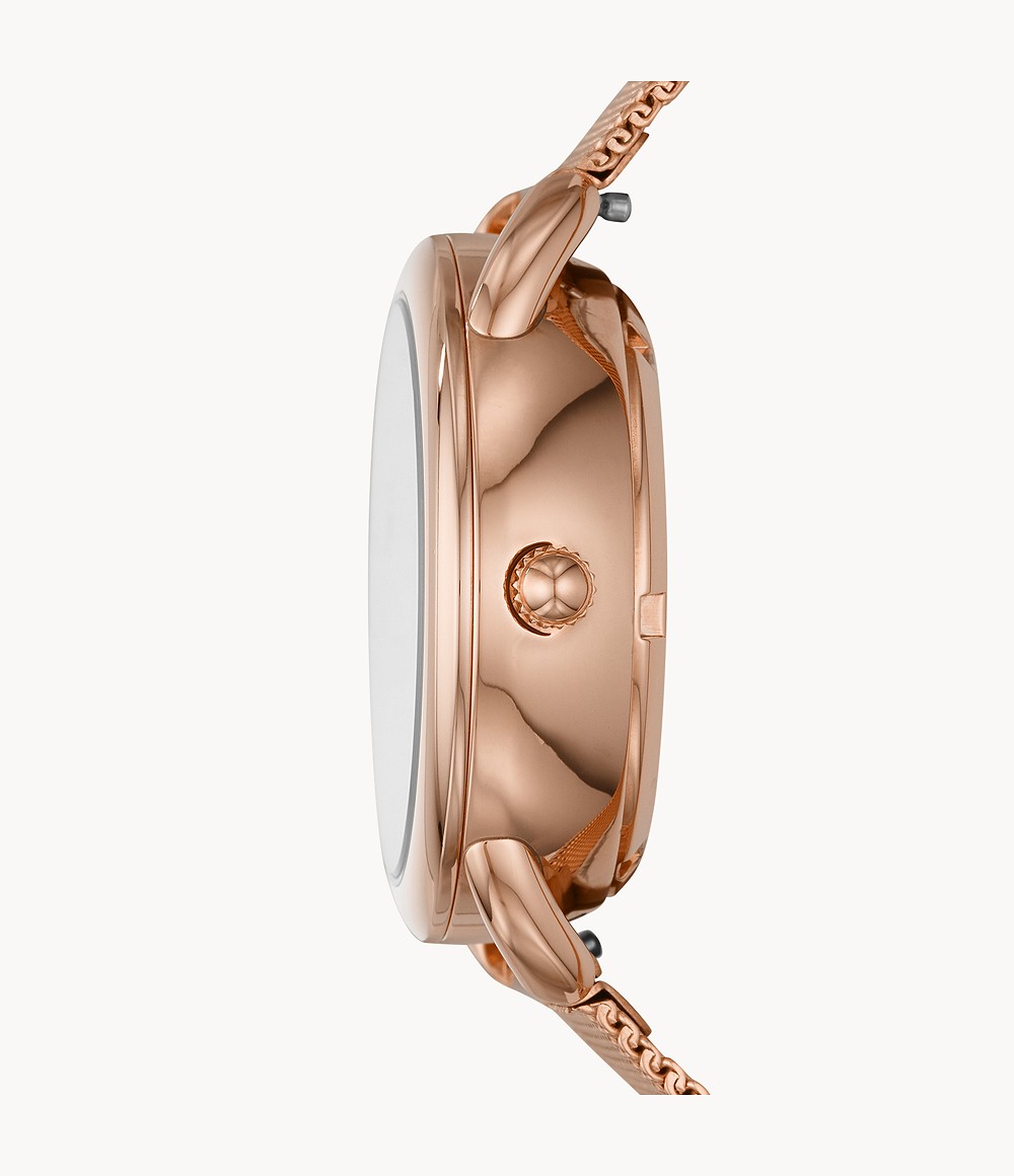 Fossil ME3187 นาฬิกาผู้หญิง Tailor Automatic Rose Gold-Tone Women's Watch