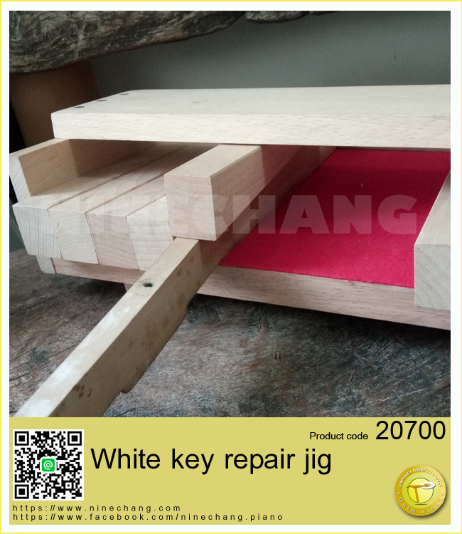 White key repair jig