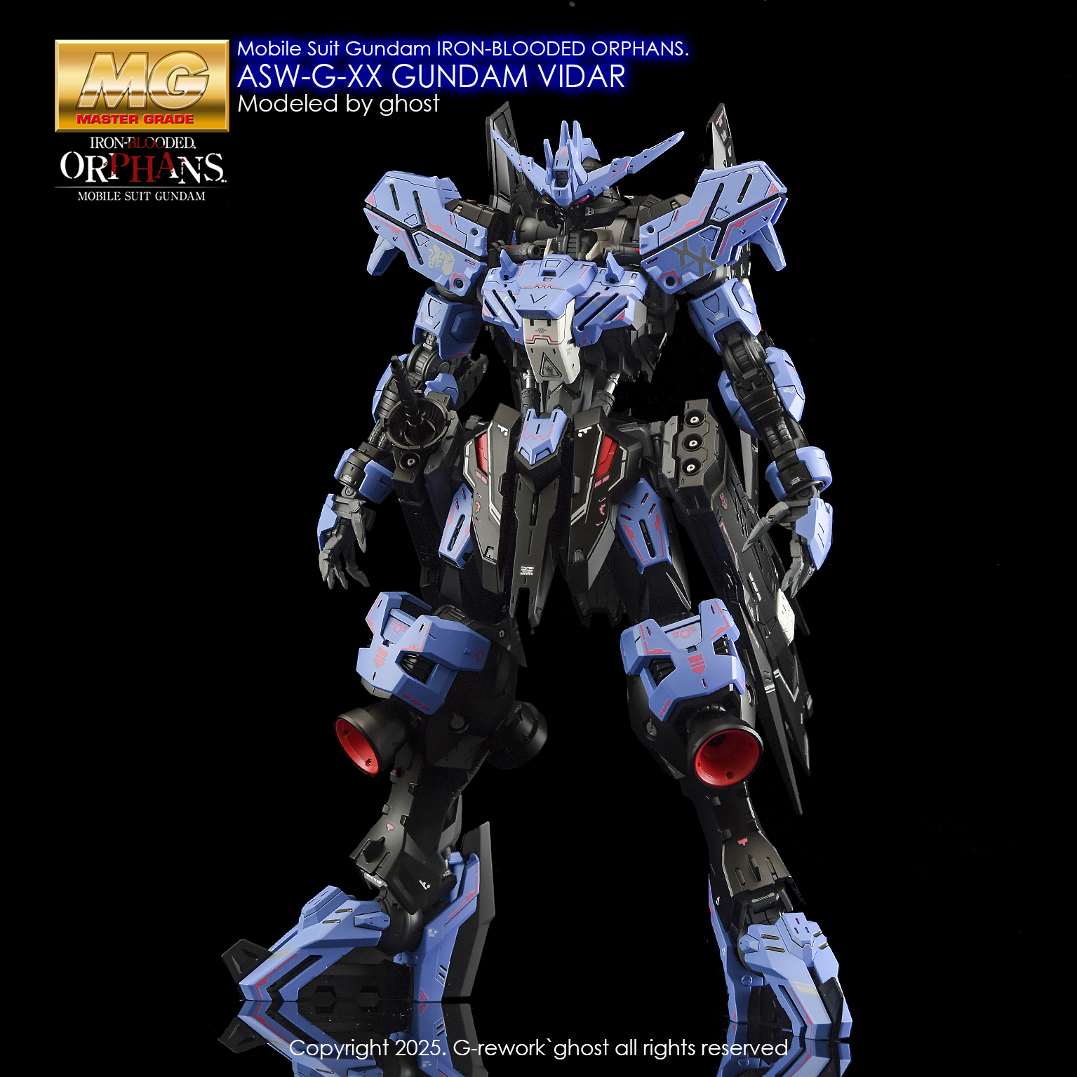 G-REWORK CUSTOM DECAL MG 1/100 GUNDAM VIDAR