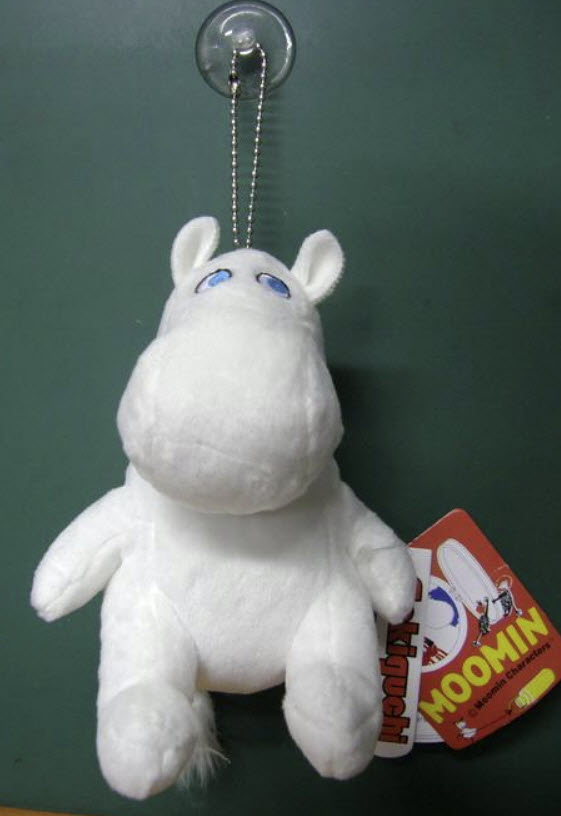 มูมิน (Moomin) ขนาด 5 นิ้ว (Sekiguchi) มีห่วงโซ่ไข่ปลาและจุ๊บยาง