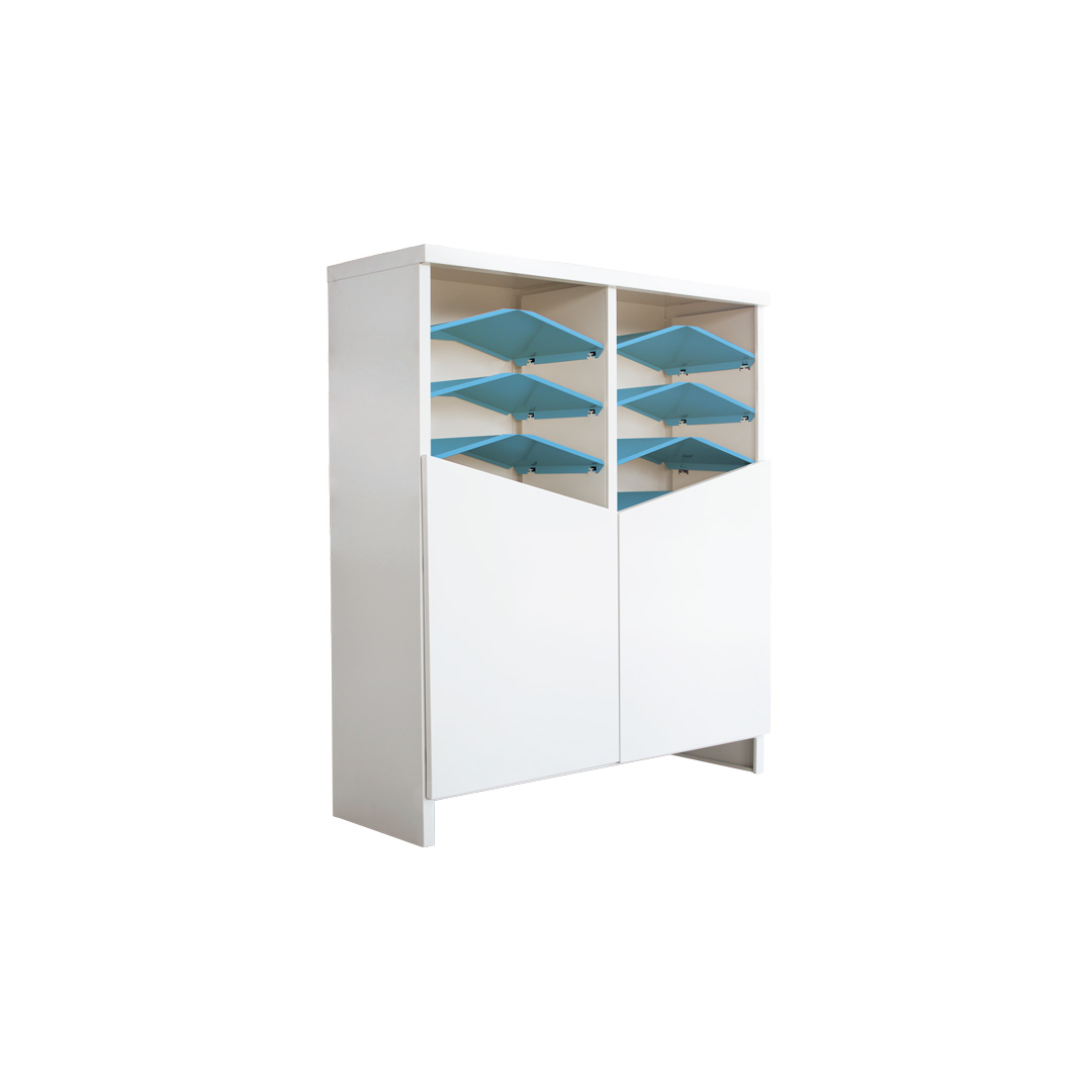 ตู้รองเท้าบานเปิดKIOSK