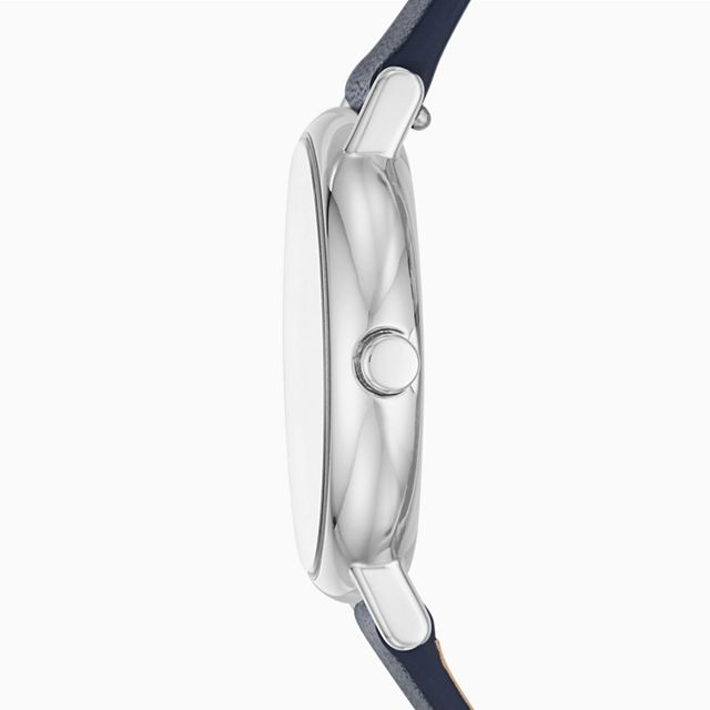 Skagen SKW2728 นาฬิกาผู้หญิง Skagen รุ่น SKW2728, Signatur Slim Blue Leather Women's Watch