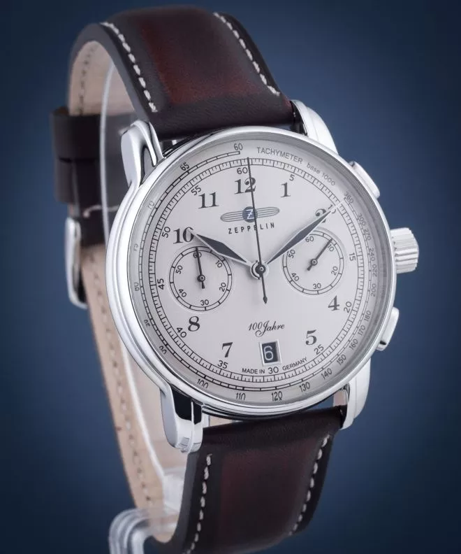 Zeppelin 7674-6 นาฬิกาผู้ชาย Chronograph 100 Years Quartz Men's Watch