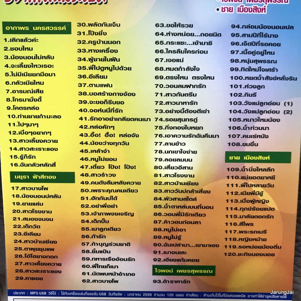 usb เมดเล่ย์ 3 ช่ามันส์ระเบิด 120 เพลงดัง เลิกแล้วค่ะ อาภาพร มยุรา ฟ้าสีทอง ไวพจน์ ชาย เมืองสิงห์ mp3 usb ms