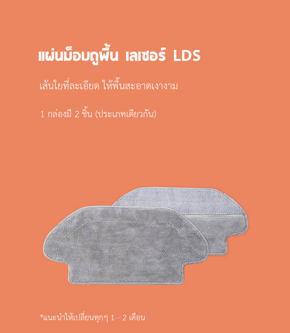 Xiaomi Robot Vacuum-Mop P Accessories - อุปกรณ์เสริมหุ่นยนต์ดูดฝุ่นเสี่ยวหมี่ P (STYJ02M)