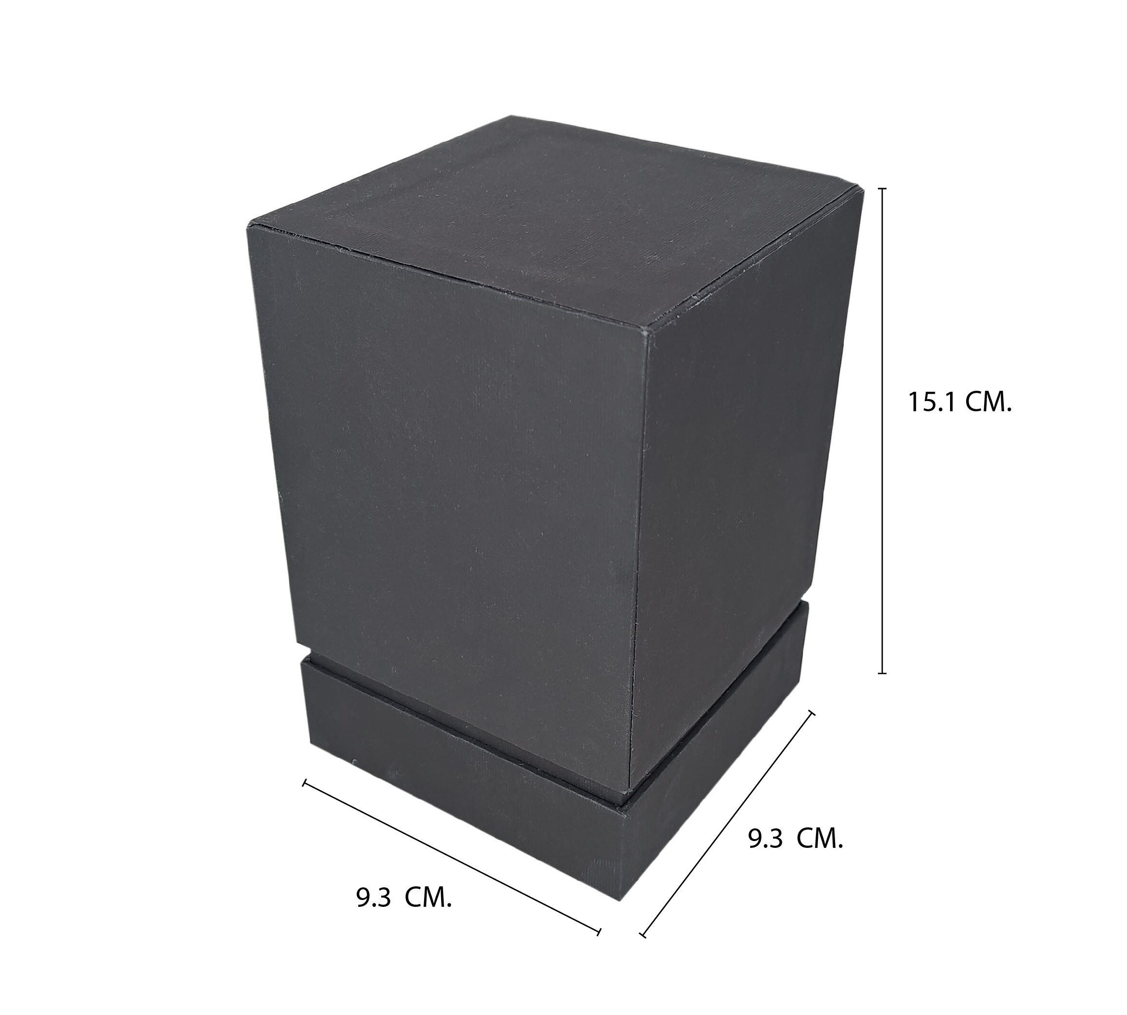 RI960 กล่องจั่วปัง ทรงฝาครอบโชว์บ่า ขนาด 9.3 x 9.3 x 15.1 ซม. (วัดใน บ่าสูง 5 ซม.)