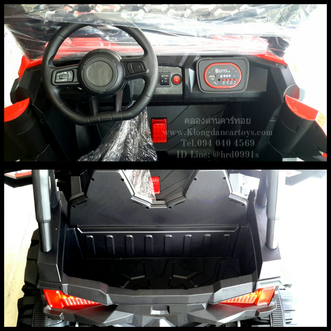 รถเด็กแบตเตอรี่จิ๊ปTurboX908*2ที่นั่ง พ่วงมาลัยซ้าย*(บังคับบนมือถือได้, 4มอเตอร์, แบต12v7a, โยกสไลด์ได้, บูลทูธเพลงได้, เล่นUSB sd Mp3, รีโมทบูลทูธ, ออกตัวสมูท, มีโช้ค,มีประตู, มีช่องเก็บของ)