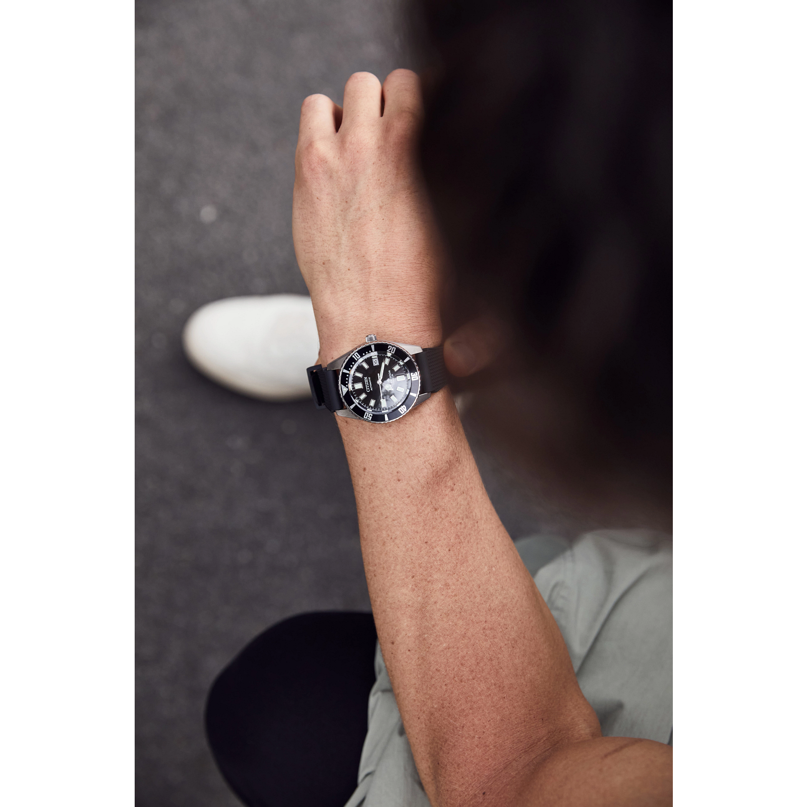 Citizen NB6021-17E นาฬิกาผู้ชาย Promaster Fujitsubo Automatic Super Titanium™ Men's Watch