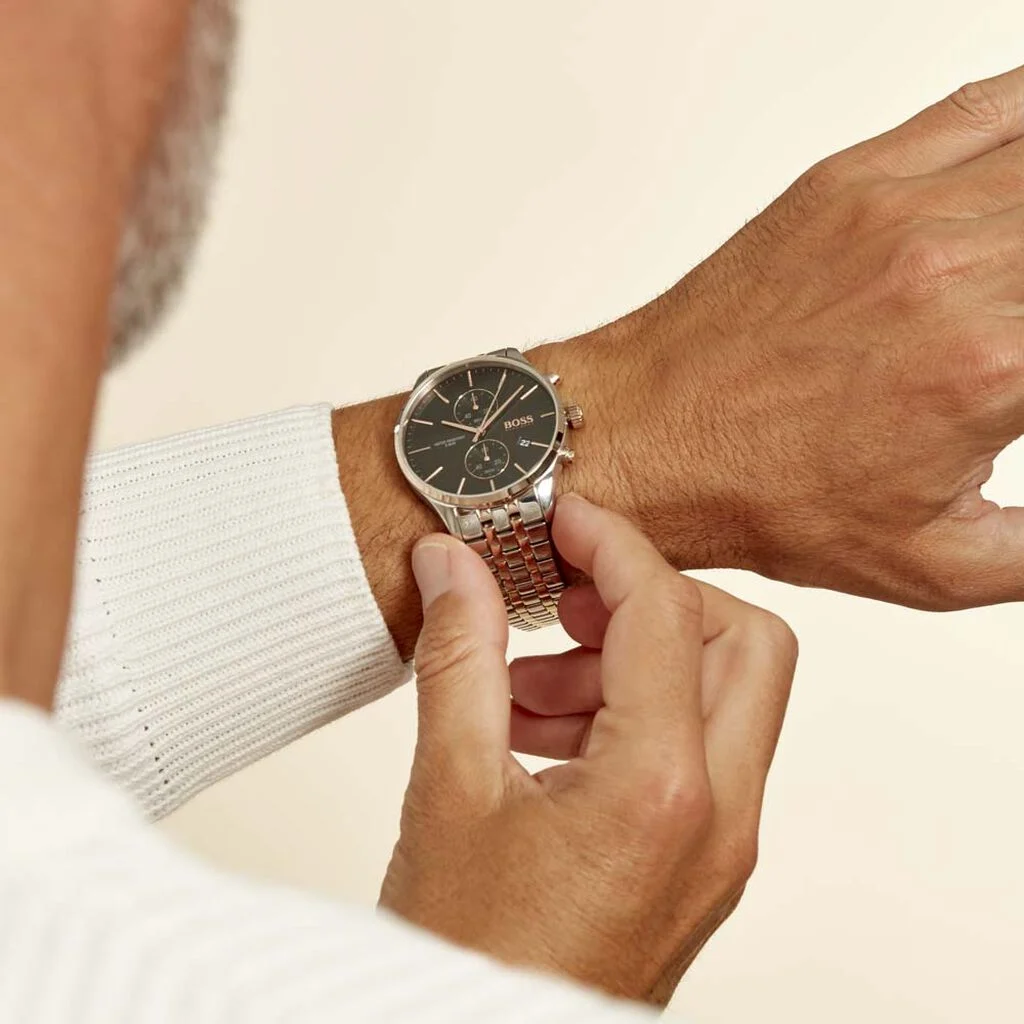 Hugo Boss 1513840 นาฬิกาผู้ชาย Metronome Chrono Quartz Men's Watch