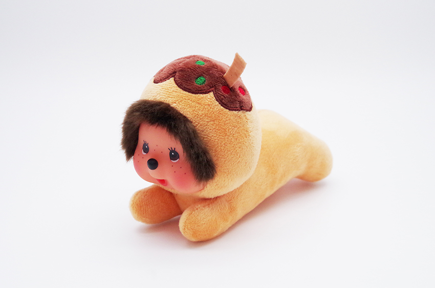 [พร้อมส่ง] ตุ๊กตา ม่อนชิชิ ทาโกะยากิ Size 15 cm Monchhichi Takoyaki Osaka Limited นำเข้าจากญี่ปุ่น 大阪限定モンチッチ 這い たこ焼き