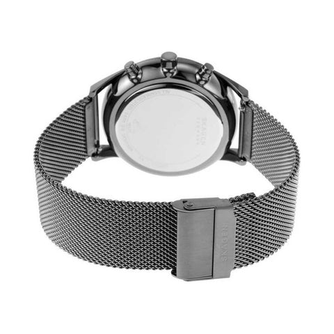 Skagen SKW6608 นาฬิกาผู้ชาย Holst Chronograph Charcoal Steel Mesh Quartz Men's Watch