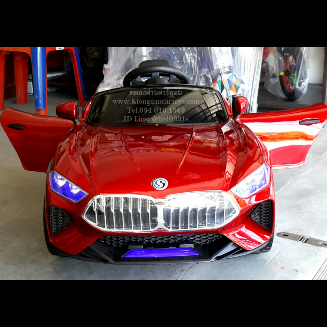 รถเด็กแบตเตอรี่BMWsport💥สีเมทริกสวย โยกสวิงได้ รีโมทบูลทูธ💥(3มอเตอร์2แบต, ออกตัวสมูท, เล่นUSB MP3, มีโช้ค, ประตูเปิดได้)