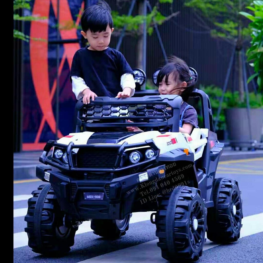 รถเด็กแบตเตอรี่จิ๊ปTurboX908*2ที่นั่ง พ่วงมาลัยซ้าย*(บังคับบนมือถือได้, 4มอเตอร์, แบต12v7a, โยกสไลด์ได้, บูลทูธเพลงได้, เล่นUSB sd Mp3, รีโมทบูลทูธ, ออกตัวสมูท, มีโช้ค,มีประตู, มีช่องเก็บของ)