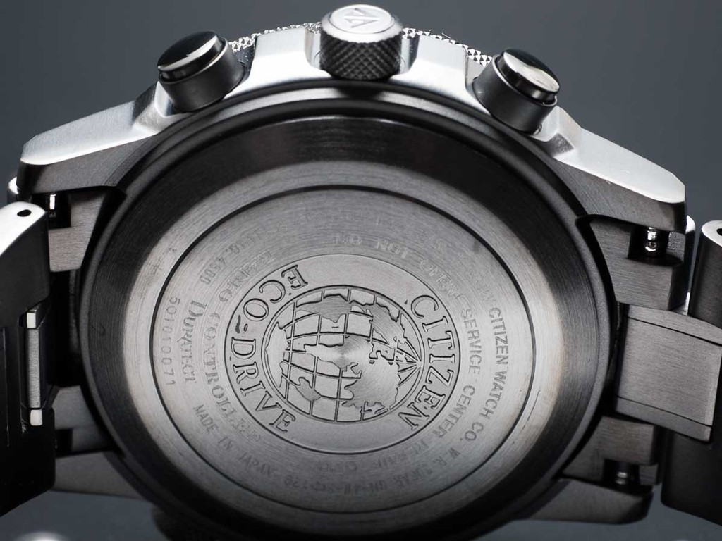 Citizen JY8025-59E นาฬิกาข้อมือผู้ชาย Promaster SKY Titanium Atomic World Time Chronograph Japan Men's Watch