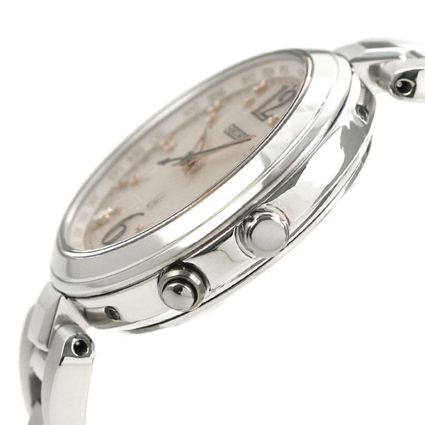 Seiko SSQV047 นาฬิกาผู้หญิง Lukia Solar Radio Controlled Diamond Women's Watch