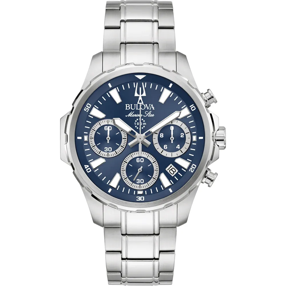Bulova 96B466 นาฬิกาผู้ชาย Marine Star Serie B Quartz Chronograph Men's Watch