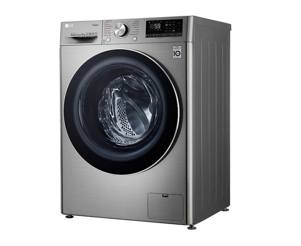 [ผ่อน0% 10ด] LG เครื่องซักผ้า ฝาหน้า รุ่น FV1409S3V ขนาด 9 กก. สีสแตนเลส AI.DD TurboWash FV1409 (ชลบุรี ส่งฟรี)