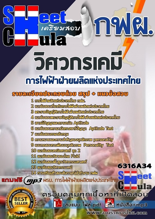 #HOT! แนวข้อสอบ วิศวกรเคมี การไฟฟ้าฝ่ายผลิตแห่งประเทศไทย (กฟผ) 2568