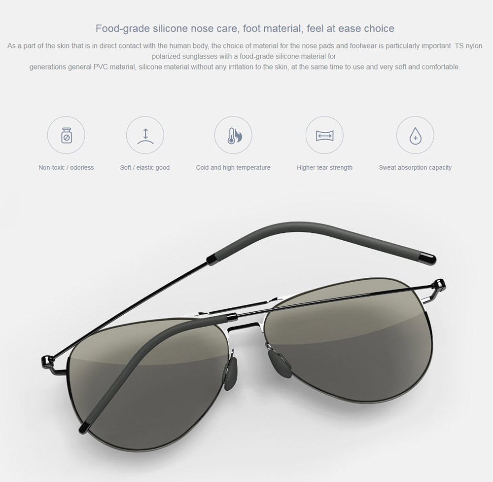 Xiaomi TS Nylon Polarized Sunglasses - แว่นกันแดดเลนส์ไนล่อนโพลาไรซ์