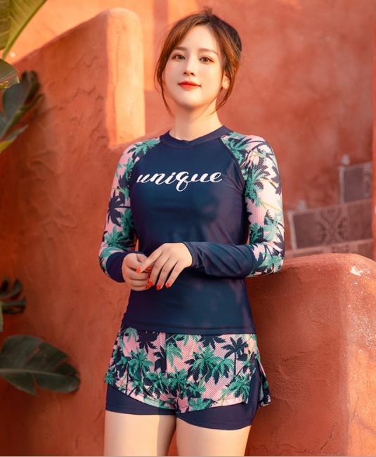 ชุดว่ายน้ำทูพีช แขนยาวแบบสปอร์ต 2xl พร้อมส่ง :ชุดว่ายน้ำไซส์ใหญ่สีน้ำเงินชมพูแต่งลายต้นมะพร้าว มาพร้อมกางเกงขาสั้นแบบสวยน่ารักมากๆจ้า :ขนาด รอบอก 36 - 44 นิ้ว เอว 32 - 40 นิ้ว สะโพก 36 - 44 นิ้ว