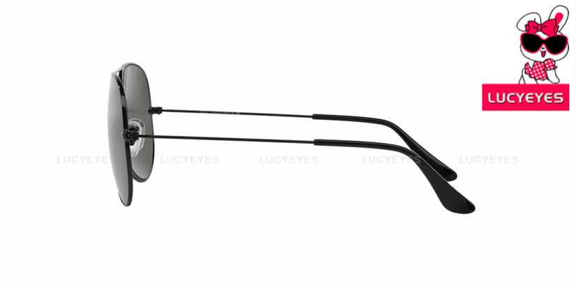 RAYBAN RB3025 L2823 ORIGINAL AVIATOR Size 58 กรอบดำ เลนส์ G-15 3