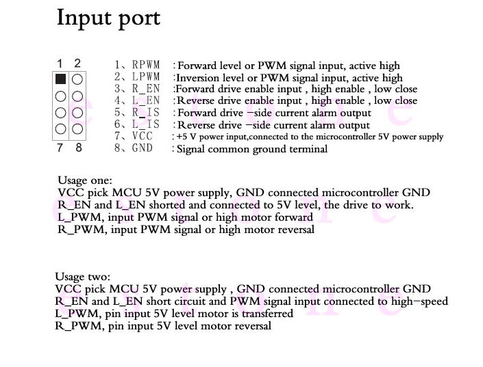 Motor drive module BTS7960 43A (IBT-2)
