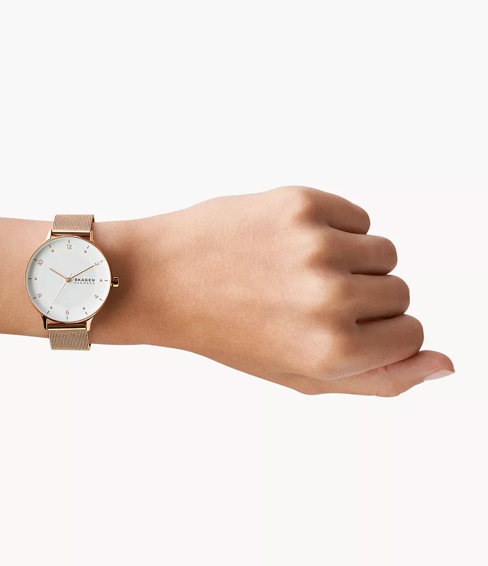 Skagen SKW2918 นาฬิกาผู้หญิง Riis Rose gold Women's Watch