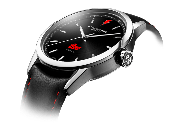 Raymond Weil 2731-STC-BOW01 นาฬิกาผู้ชาย Bowie Automatic Leather Strap Men's Watch