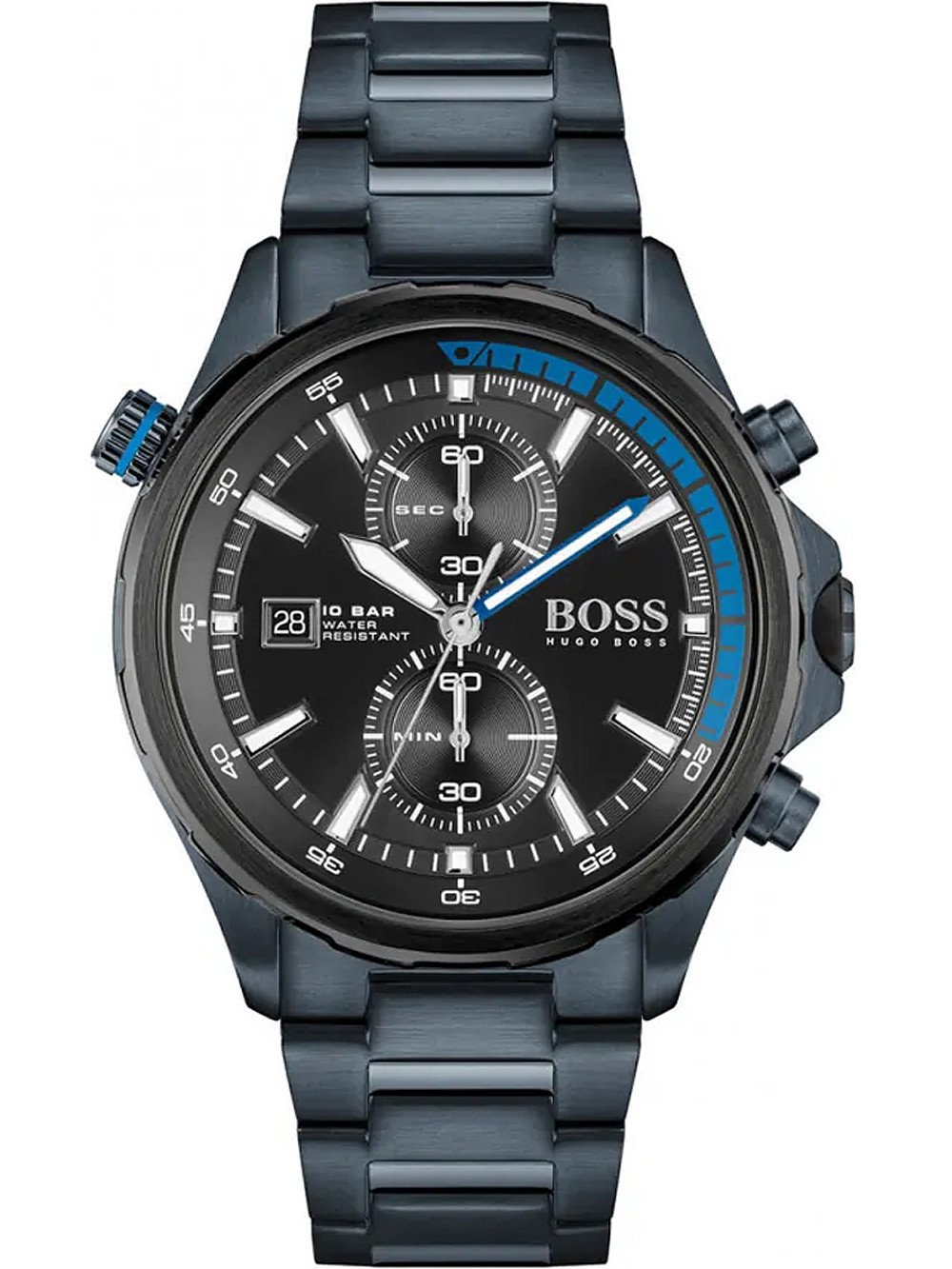 Hugo Boss 1513824 นาฬิกาผู้ชาย Globetrotter Chrono Quartz Men's Watch