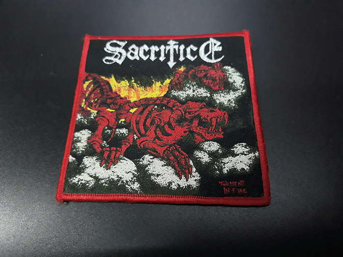 SACRIFICE'Torment In Fire' Woven Patch (อาร์มแบบทอ)