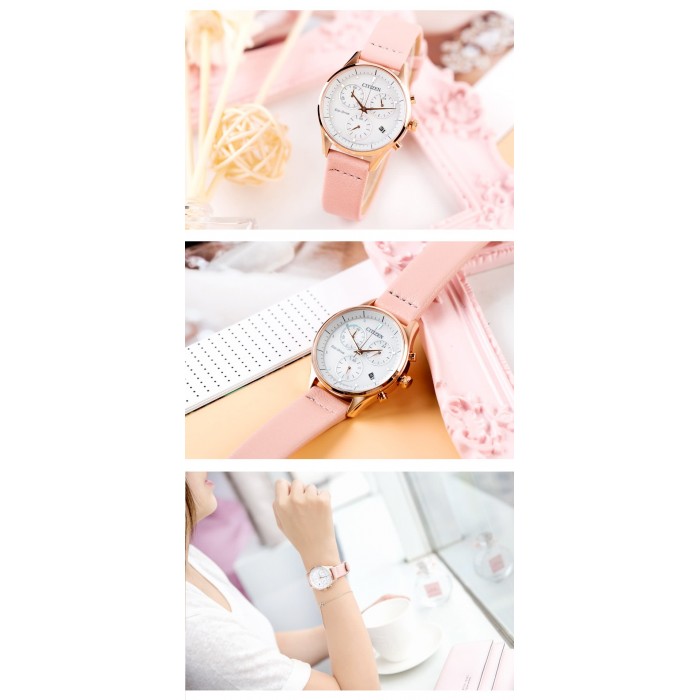 Citizen FB1443-08A นาฬิกาผู้หญิง Chandler Chronograph Eco-Drive Women's Watch