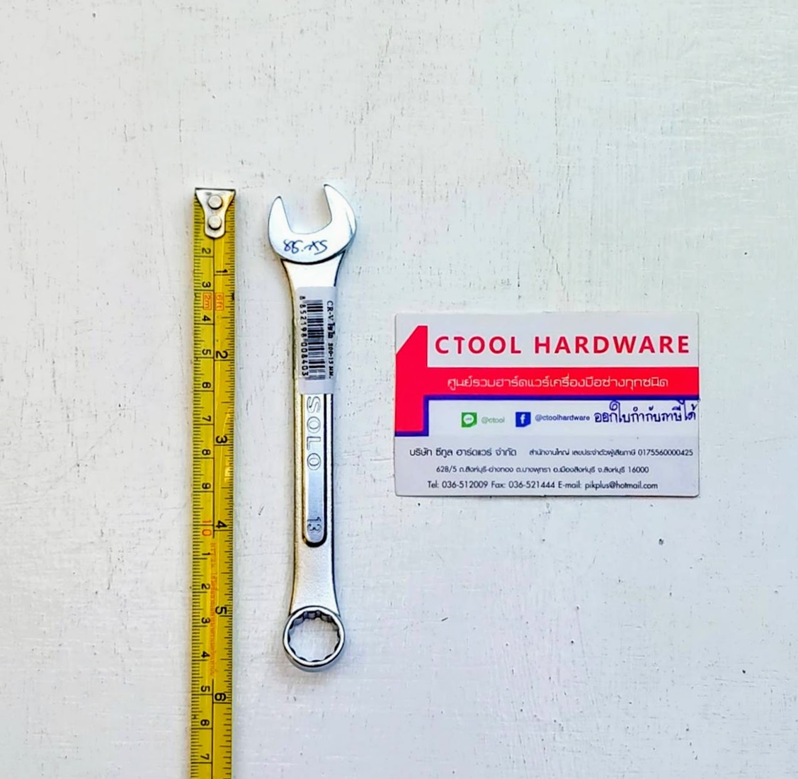ประแจแหวนข้างปากตายทรงญี่ปุ่น SOLO14มิล-19มิลของแท้ 100% Combination Wrench,CR-V Steel,Drop Forged By Ctoohardware