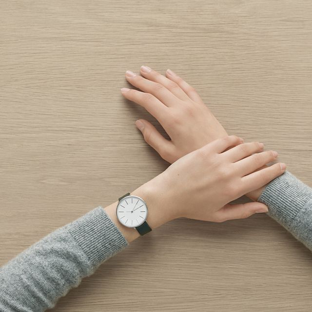 Skagen SKW2724 นาฬิกาผู้หญิง Skagen รุ่น SKW2724, Karolina Green Leather Women's Watch