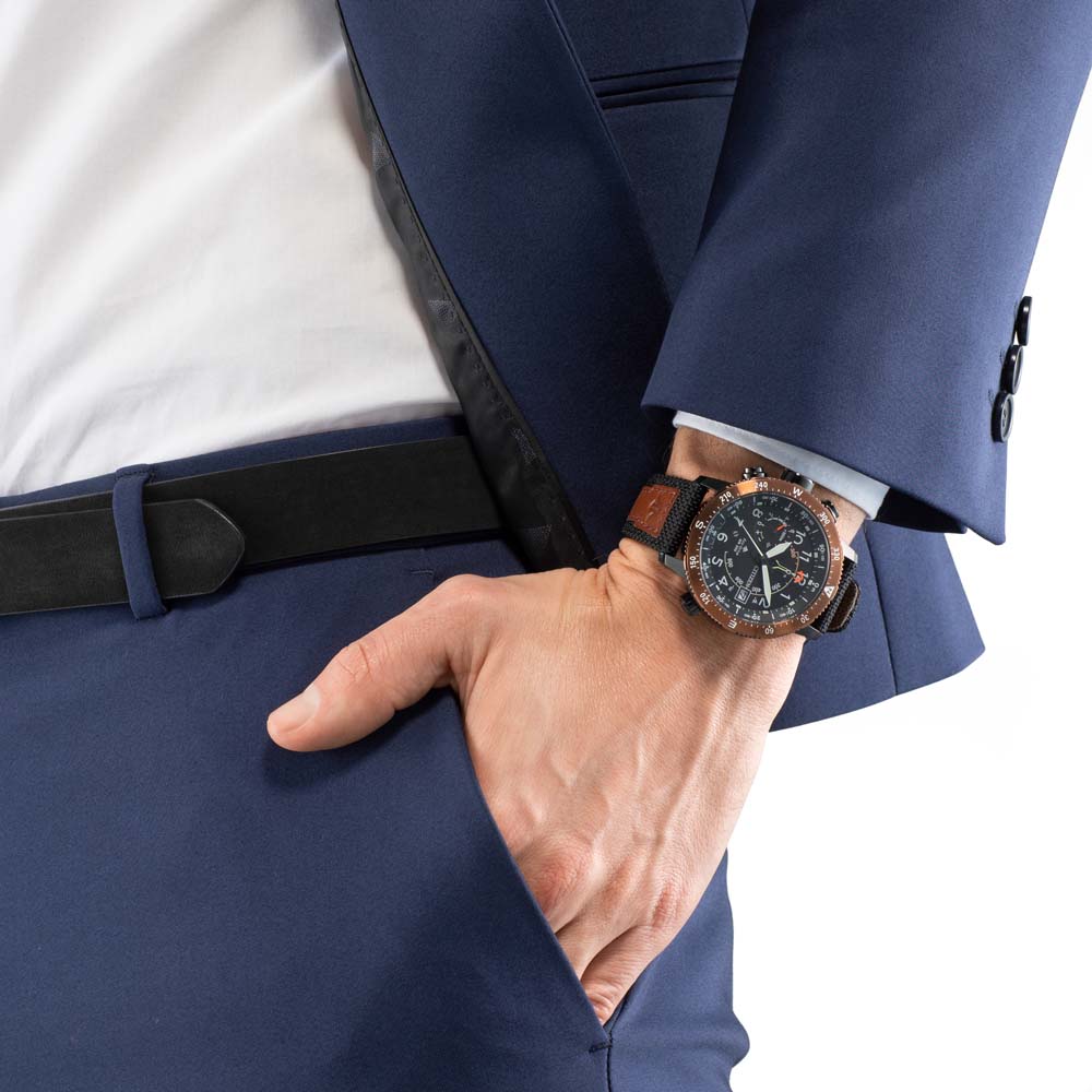 Citizen BN4049-11E นาฬิกาผู้ชาย Eco-Drive Promaster Sky Altichron Multichrono Pilot Men's Watch