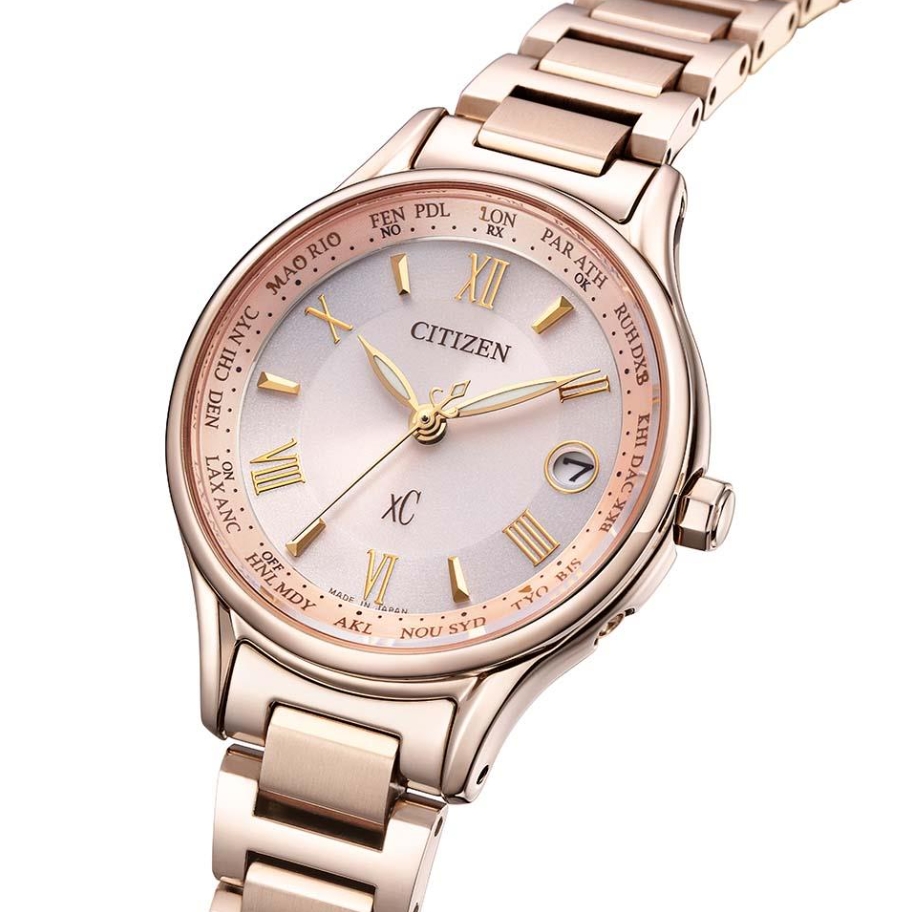 Citizen EC1164-53W นาฬิกาผู้หญิง xC Radio-Controlled Eco-Drive Titanium Women's Watch