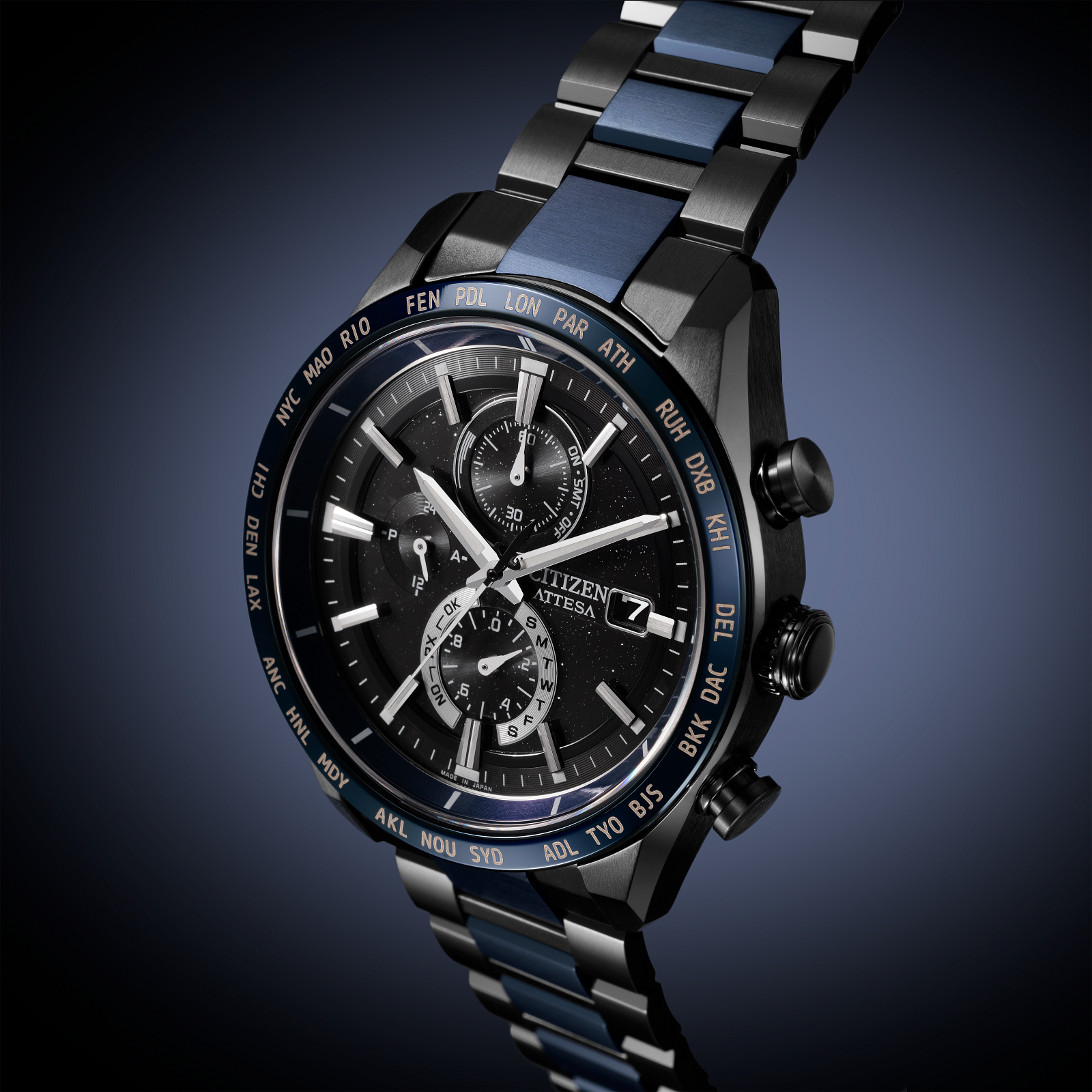 Citizen AT8187-75E นาฬิกาผู้ชาย Attesa Radio Controlled 35TH ANNIVERSARY LIMITED TITANIUM Eco-Drive Men's Watch