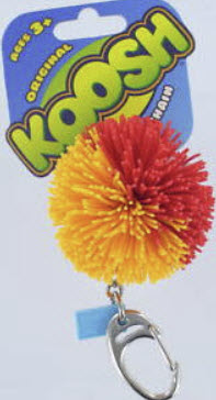 คู๊ช บอล (Koosh Ball) ขนาด 2 นิ้ว สีส้ม + แดง