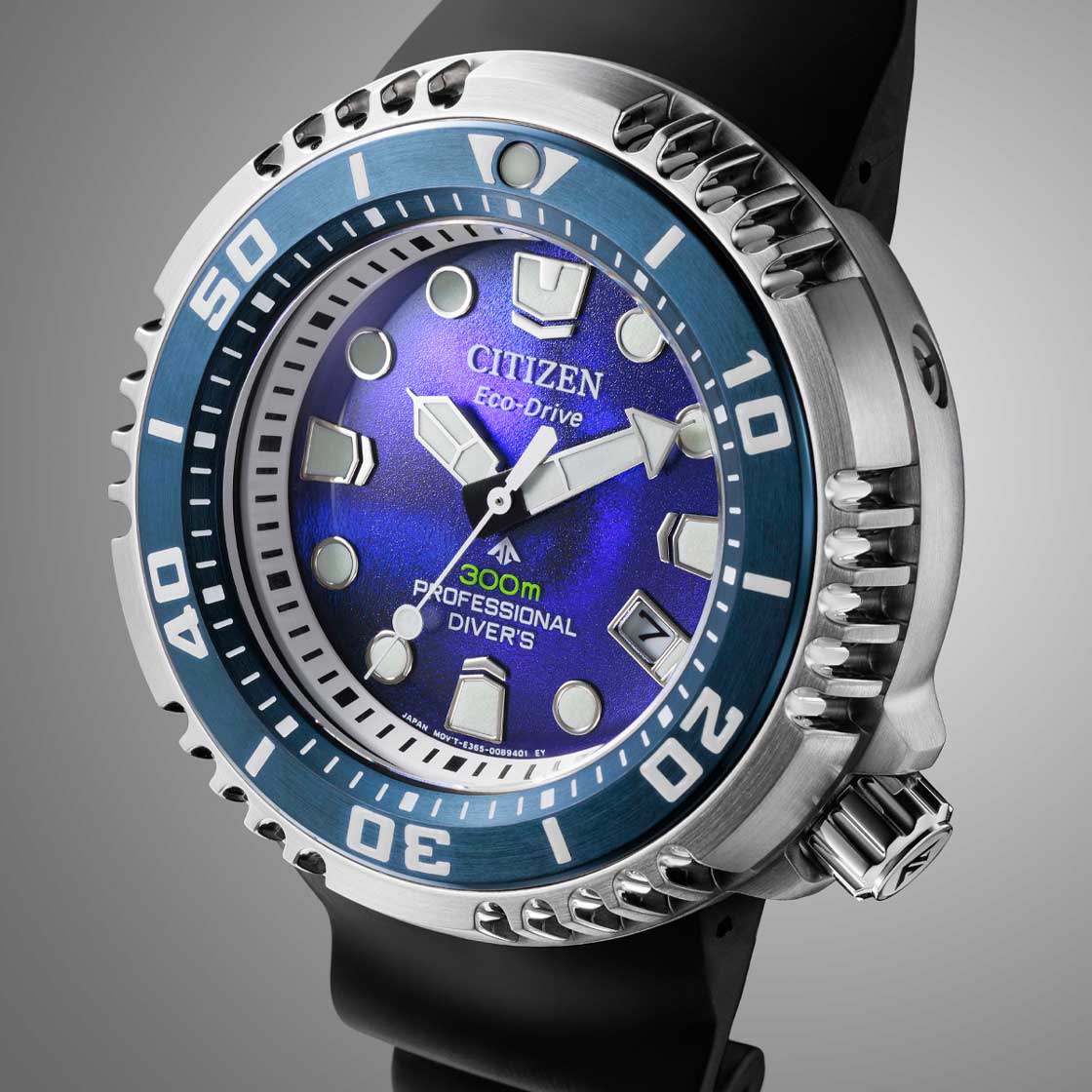 Citizen BN1025-08L นาฬิกาผู้ชาย Promaster Diver 300m Eco-Drive Unite with Blue Limited 4800Pcs Men's Watch
