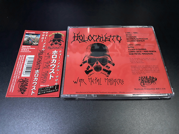 HOLOCAUSTO'War Metal Masscre' Cd.